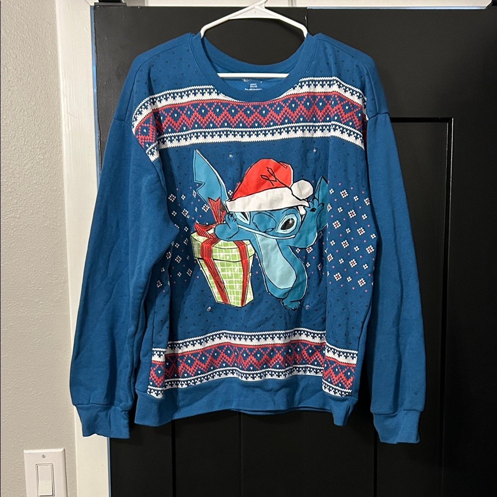Disney Blue Sweater with Festive Design